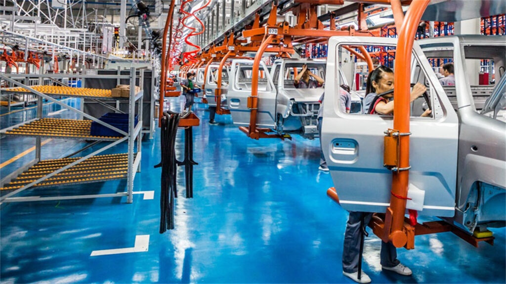 pickup truck production line
