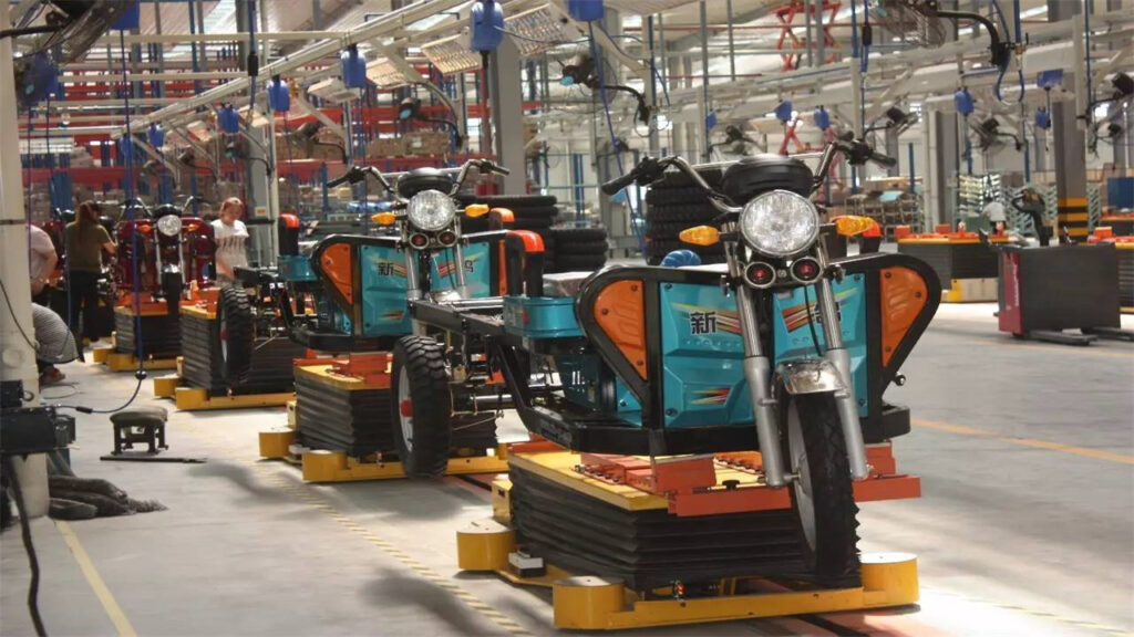 intelligent tricycle assembly line