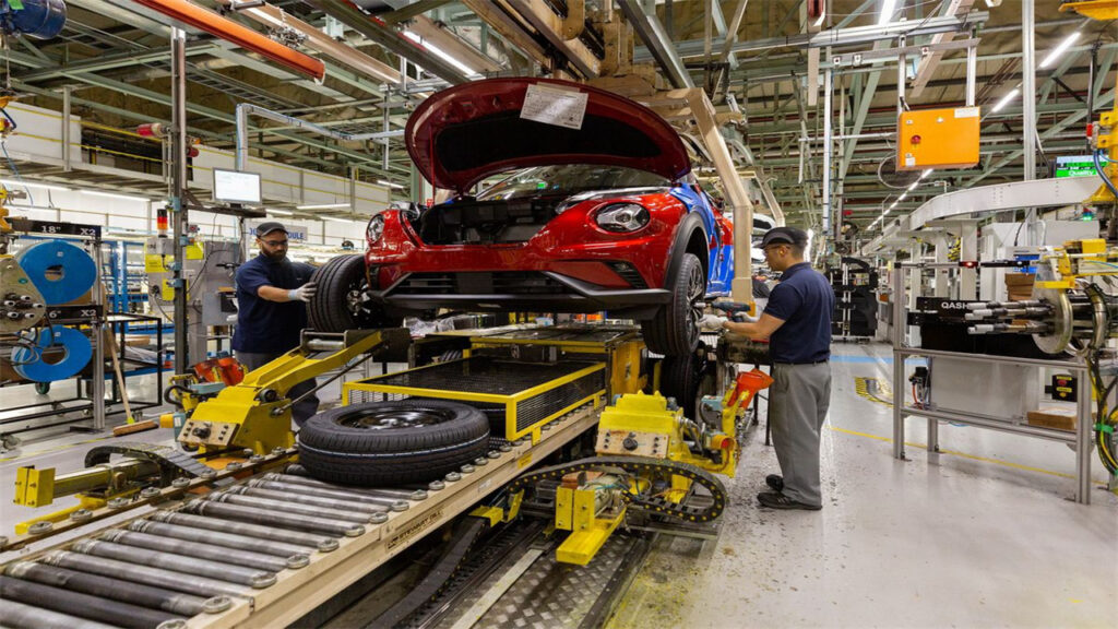 automobile production line characteristics