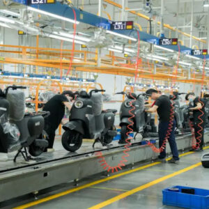 two-wheeled electric vehicle assembly line