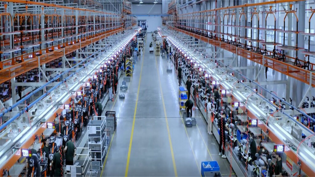 E-scooter CKD assembly line