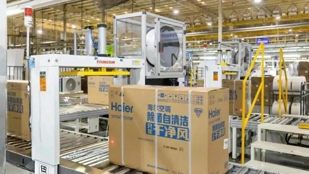 Home air-conditioner assembly line