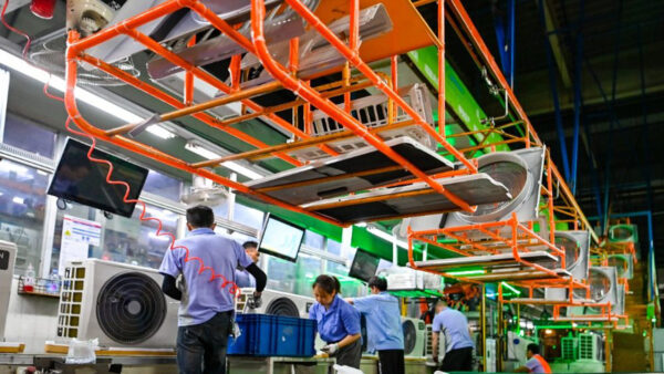 air-conditioner assembly line factory