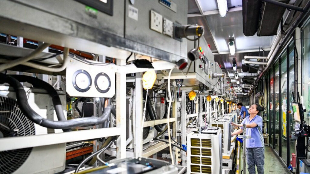 air-conditioner assembly line factory