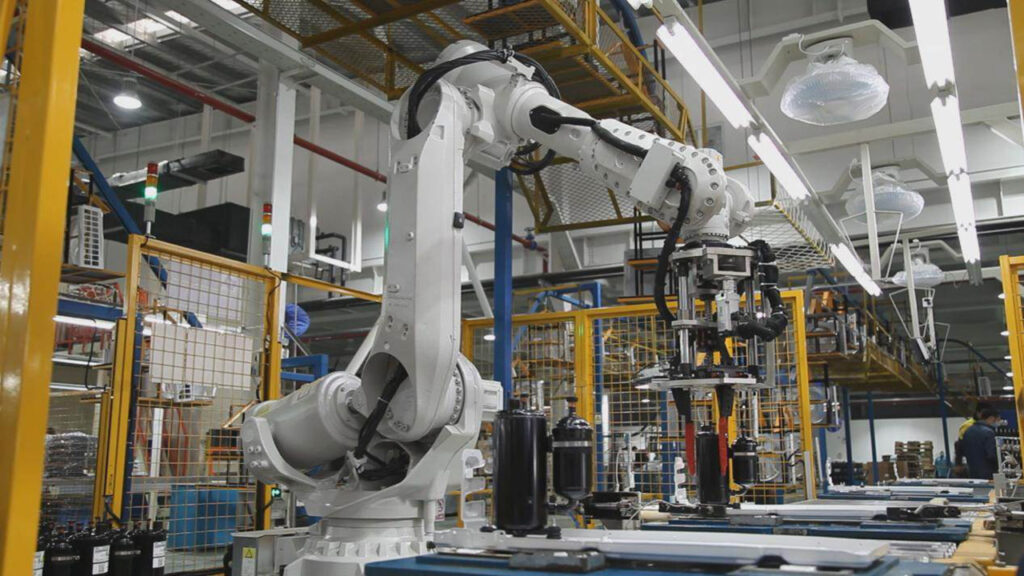 Air Conditioner Assembly Line Characters