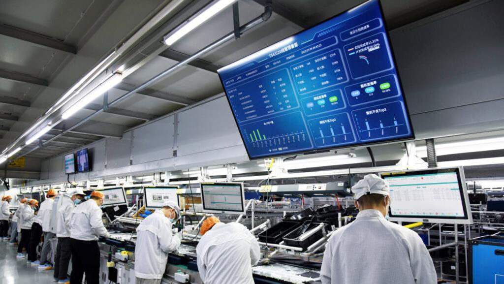 TV Assembly Line Factory in China